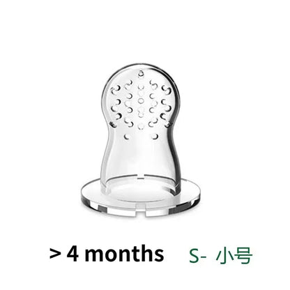 1PC Silicone Baby Fruit Feeder with Cover Baby Nipple Fresh Food Vegetable Supplement Soother Nibbler Feeding Teething Pacifier